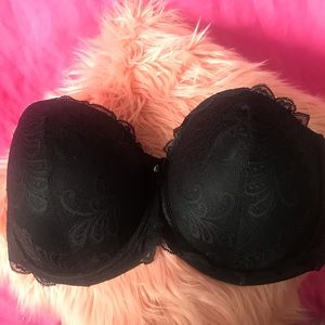 NWOT Black 36G strapless bra